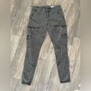 Skinny Black Cargo Pants